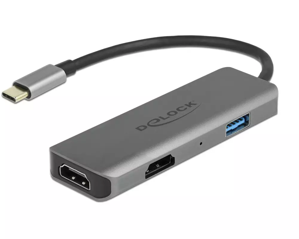 Delock Adapter USB Type-C - HDMI/USB 2.0 4K 60 Hz