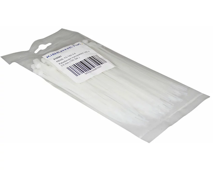 Ekström KT01 3.6x140 Kabelbinder transparent (100 Stk.)