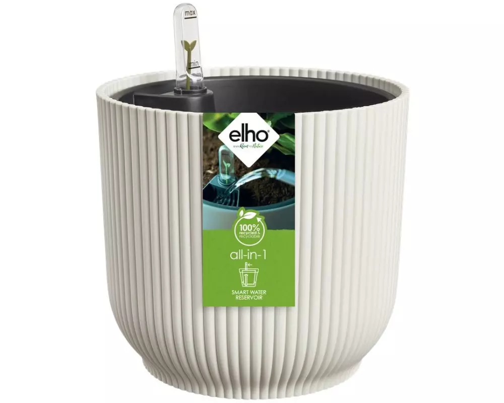 Elho Blumentopf All-in-1 Vibes Rund 18 + Swi 17 Weiss