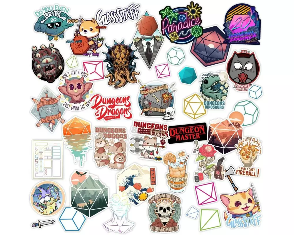 Glass Staff Sticker Bomb Pack Mehrfarbig