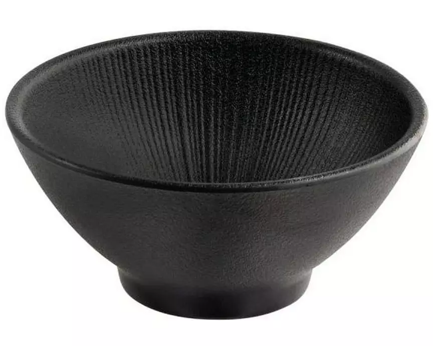 APS Schale APS Bowl Nero Rund 13 cm, Schwarz