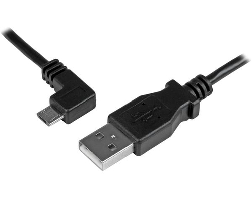 StarTech.com 1m 3 ft Left Angle Micro-USB Charge-and-Sync Cable M/M