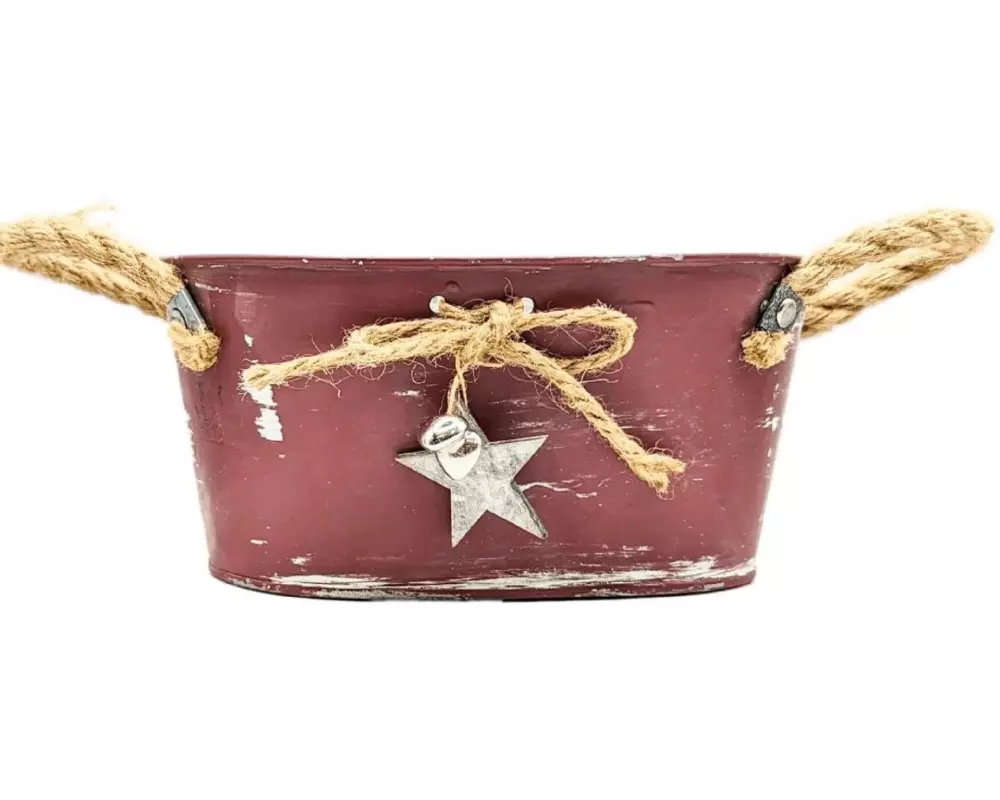 CHALET Weihnachtsdeko 22 x 13 x 10.5 cm , Rot