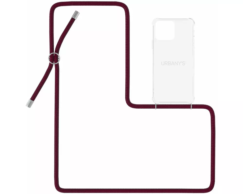 Urbany's Necklace Case iPhone 14 Pro Red Wine