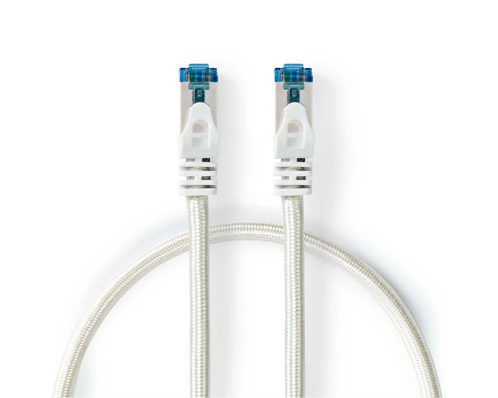 Nedis Patchkabel Cat.6A S/FTP, weiss, 1.0m