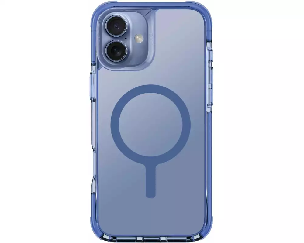 Uniq Back Cover Combat Hybrid iPhone 16 Plus Blau