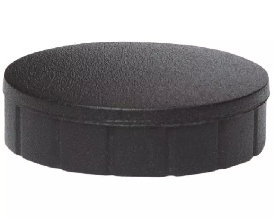 Maul Haftmagnet Solid Ø 24 mm, 600 g, Schwarz, 10 Stück