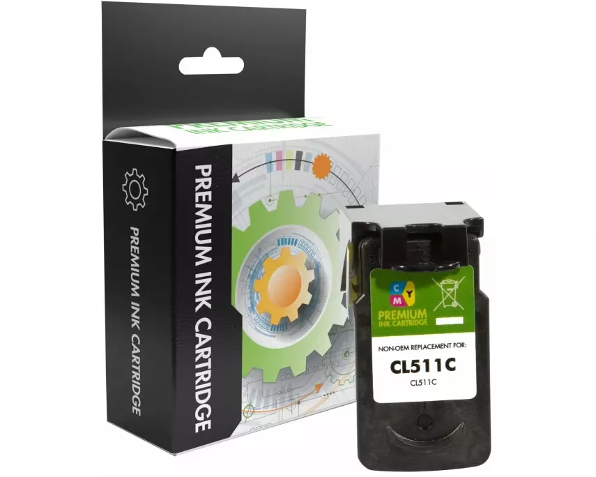 STATIC Ink cartridge compatible with Canon CL-511 Tri-color remanufactured