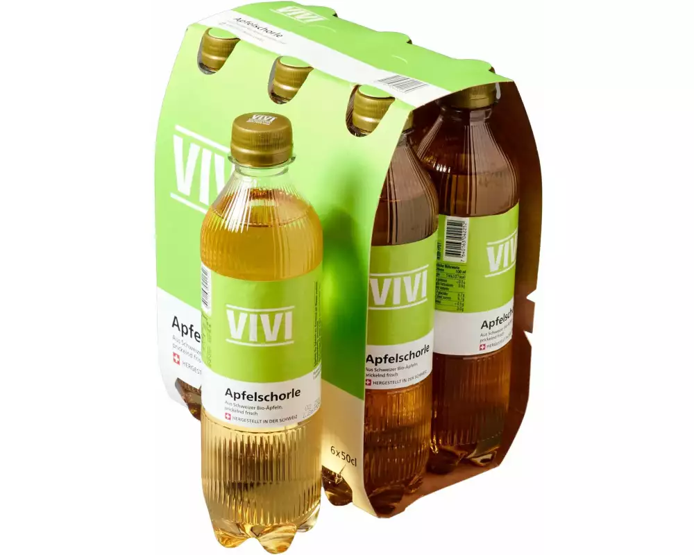VIVI Soft-Drinks Vivi Apfelschorle 6 x 0.5 l