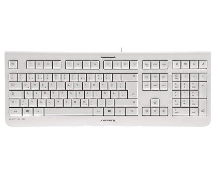 CHERRY KC 1000 Tastatur Universal USB Spanisch Grau