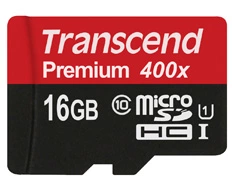 Transcend Premium 16 GB Class 10/UHS-I microSDHC