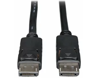 EATON TRIPPLITE DisplayPort Cable with Latches, 4K, 60Hz, M/M, 15ft. 4.57m