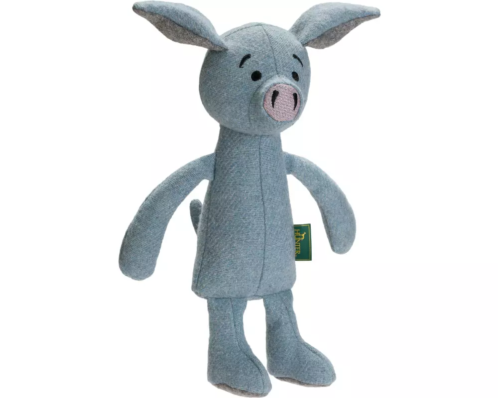 Hunter Hunde-Spielzeug Marle Schwein, 35 cm, Blau