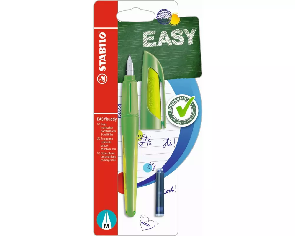 STABILO Füllfederhalter Easybuddy Medium (M), Grün