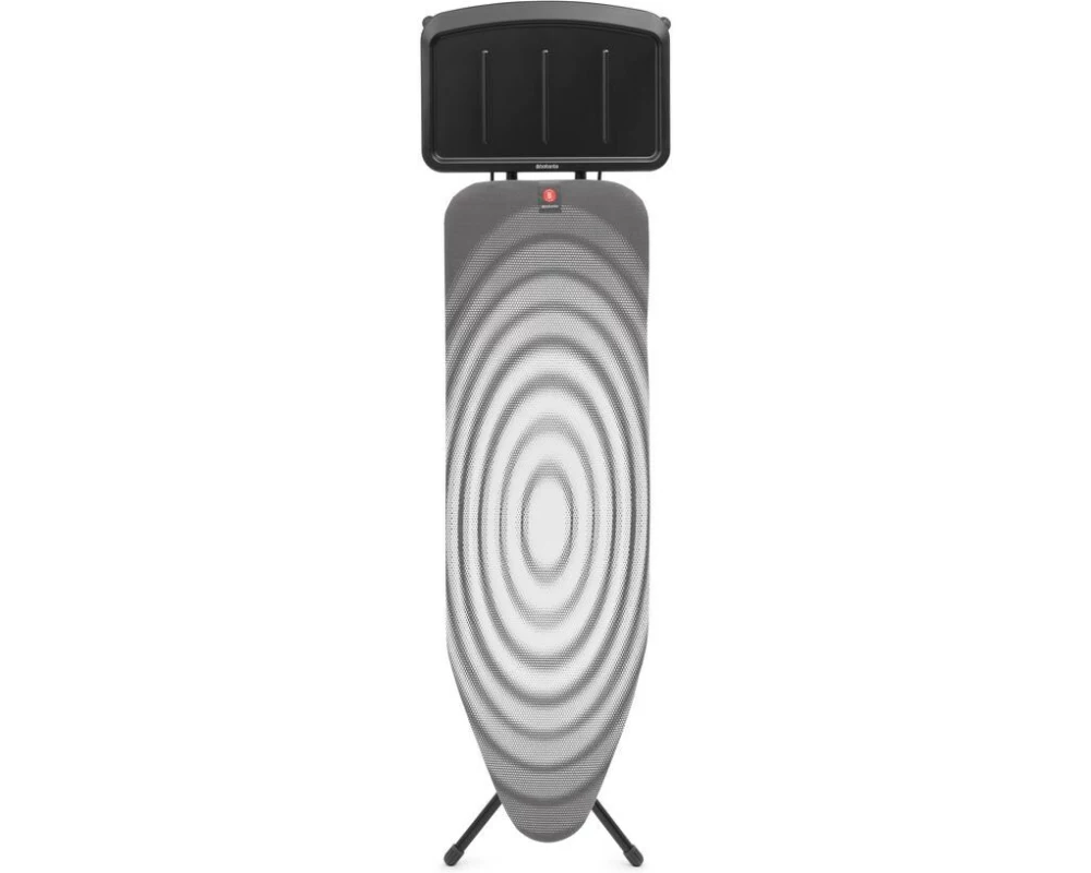 Brabantia Bügeltisch mit Dampfstationsablage 101083 Titan Oval/Black