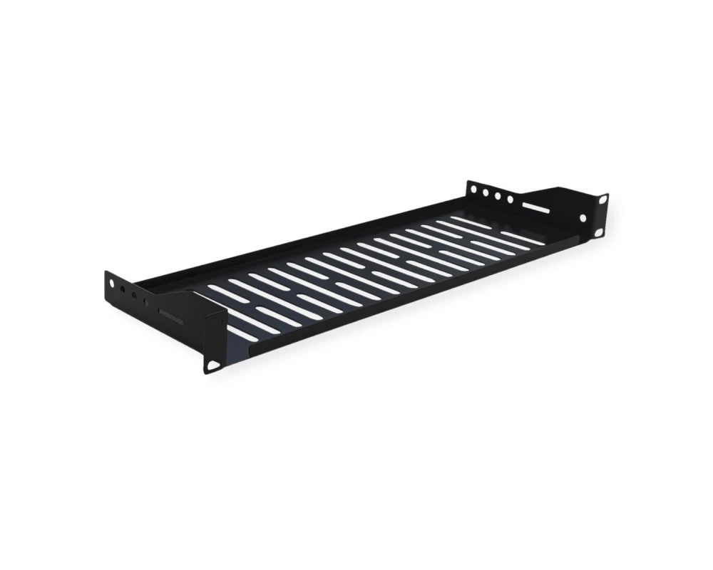 VALUE 19-Zoll-Geräteträger 1 HE, T: 150mm, max. 10 kg, U-Form, schwarz