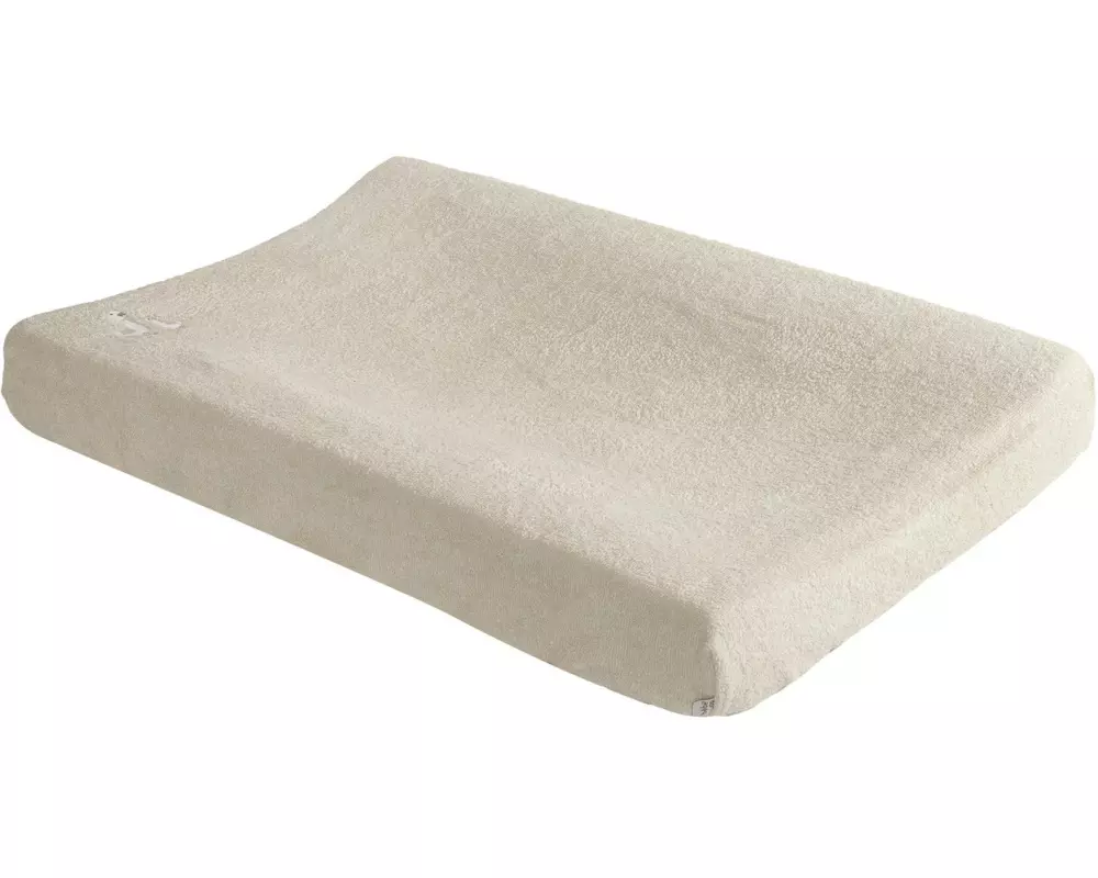 ZEWI bébé-jou Wickelkissenbezug 72 x 44 cm Dear Goose Frottee, Ecru