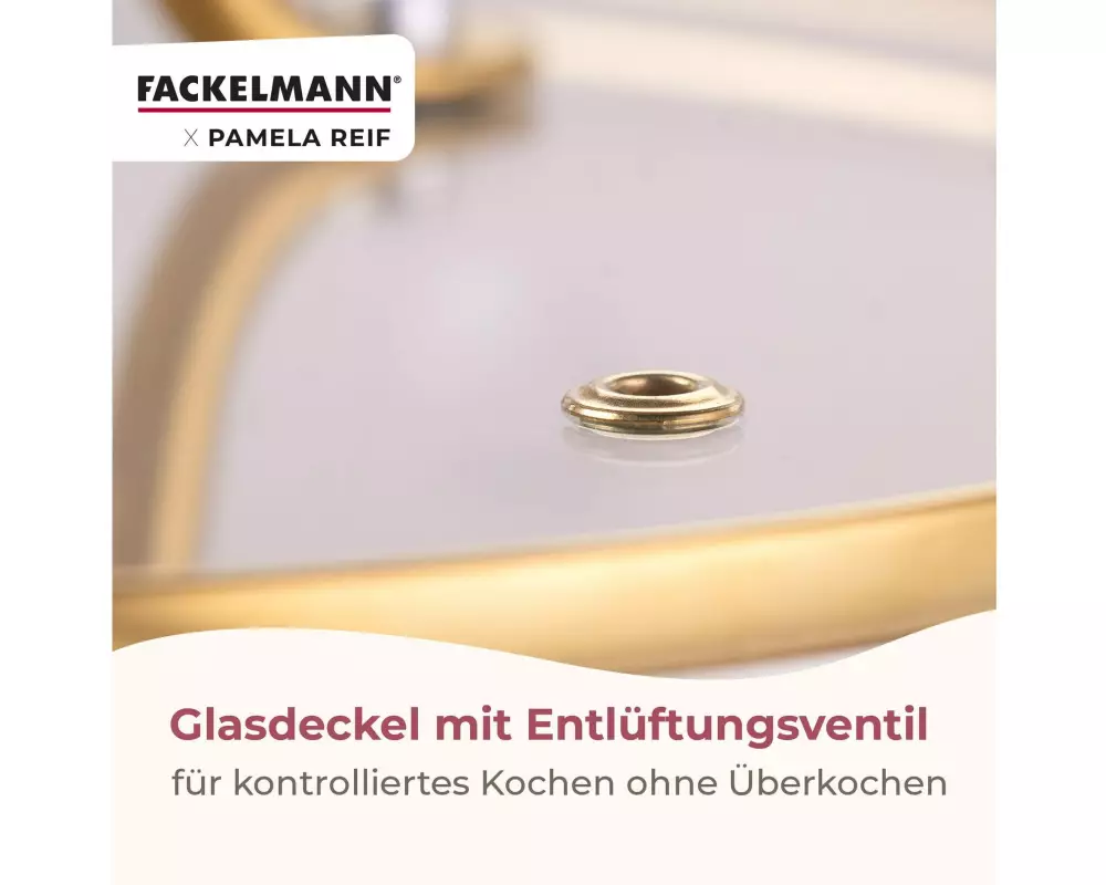 Fackelmann Kochgeschirr-Set Signature, Beige / Gold