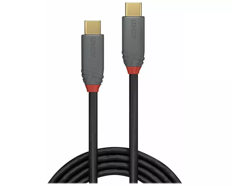 LINDY Anthra Line USB Cable, USB 3.1, USB/C-USB/C M-M, 0.5m