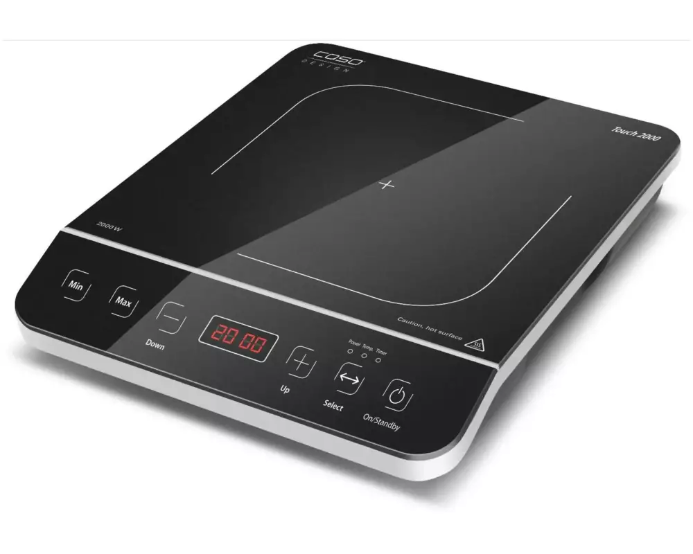 Caso Induktionskochplatte Touch 2000 Glaskeramik 2000 W