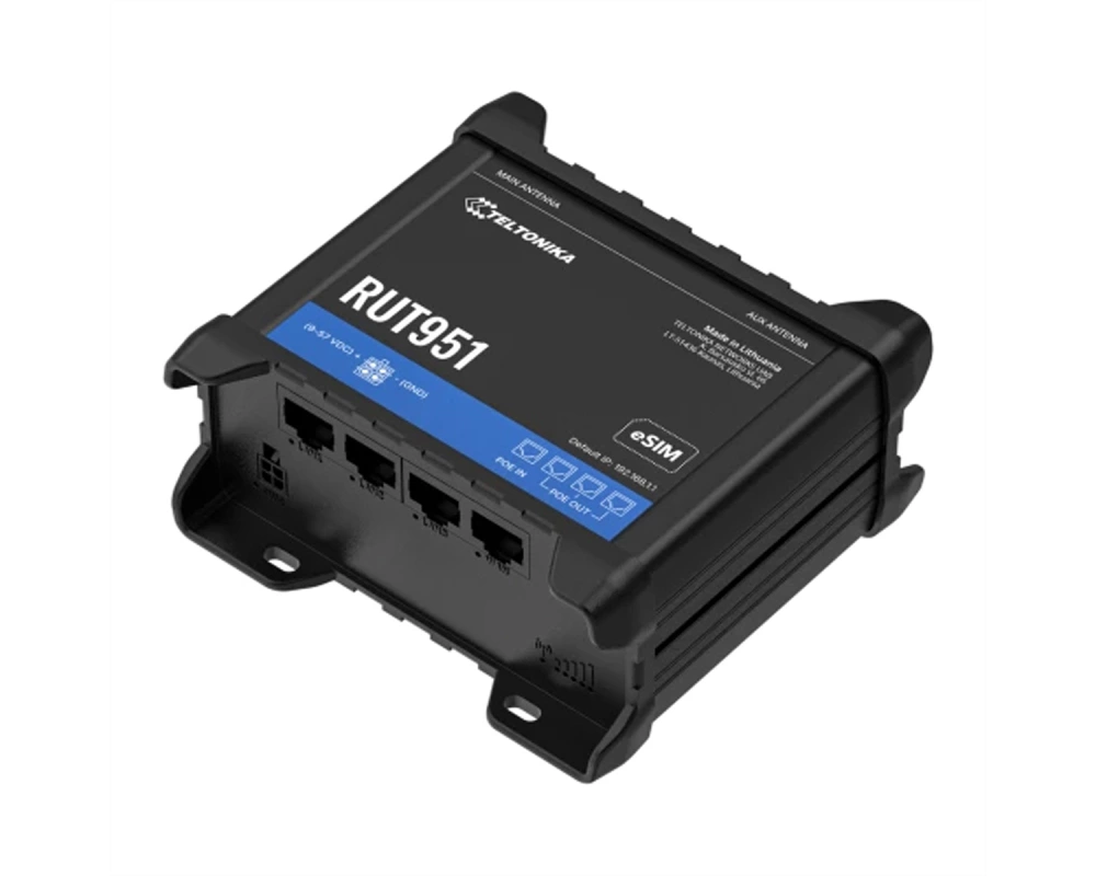 TELTONIKA RUT951 LTE/4G Industrie Router PoE, ohne Netzteil, RUT951B10J00