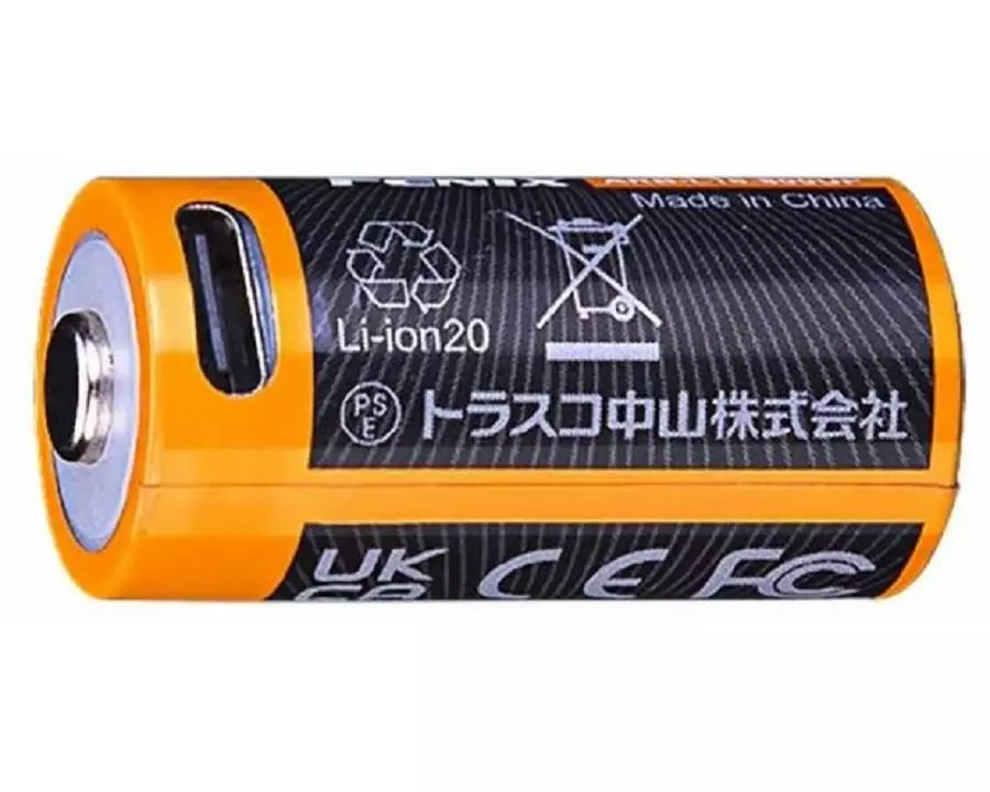 Fenix Akku ARB-L16-800UP Li-Ion 16340 mit USB-C 800 mAh, 1 Stück