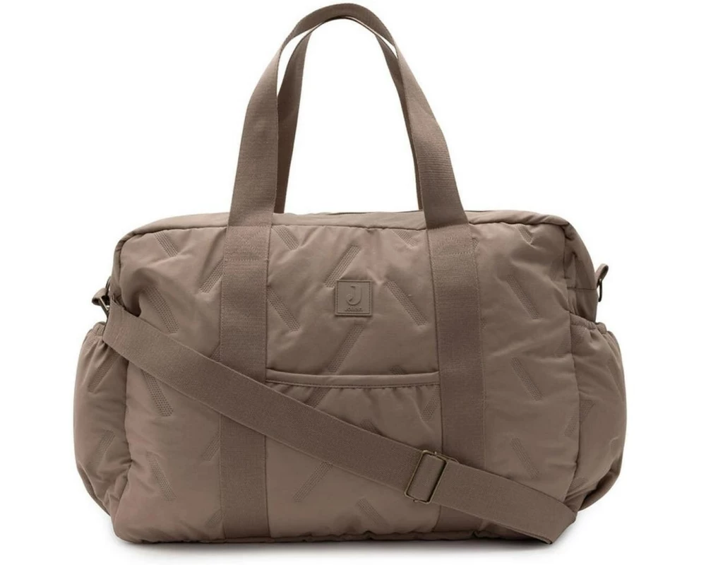 Jollein Wickeltasche Embossed Lily Milky Coffee