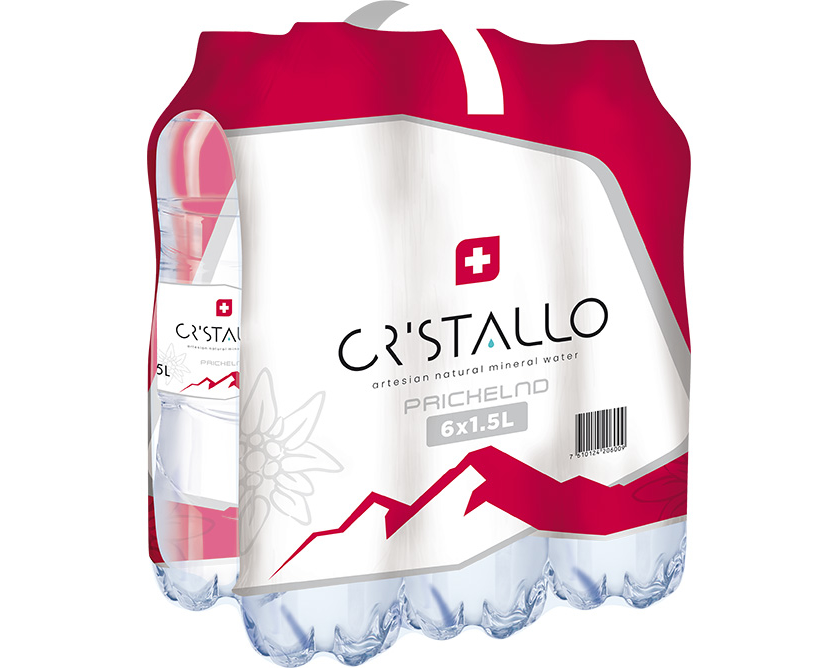 CRISTALLO rot, mit Kohlensäure, Pet 2080 150 cl, 6 Stk.