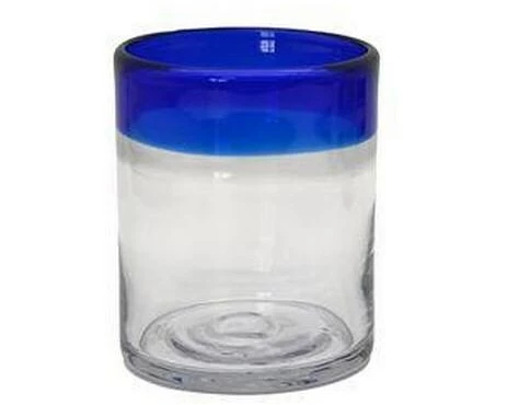 Speakeasy Cocktailglas Tumbler 300 ml, 1 Stück, Blau/Transparent