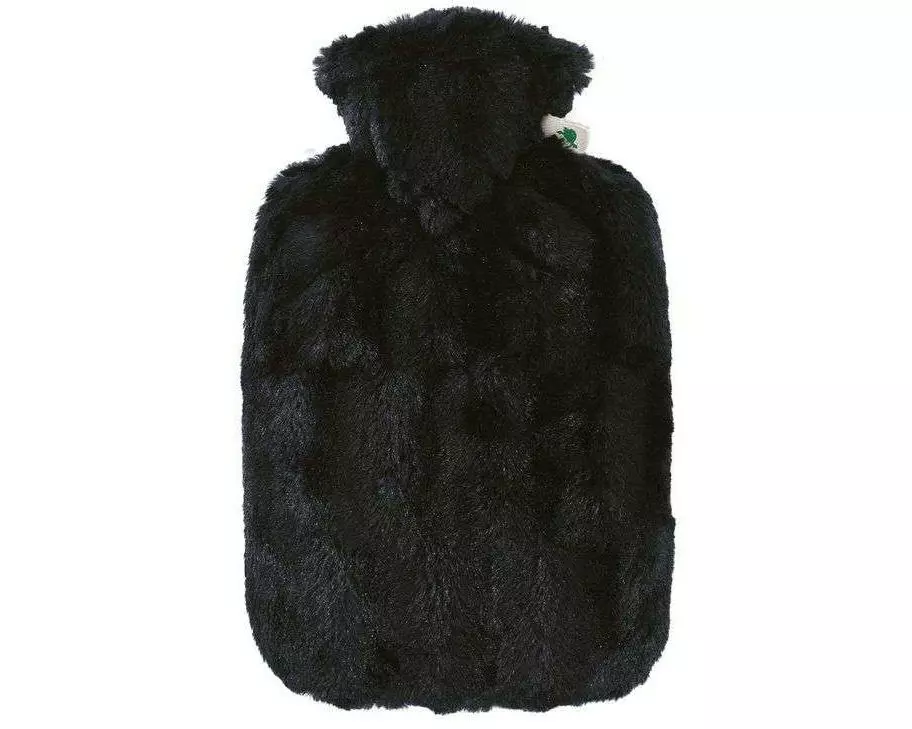 Hugo Frosch Bettflasche Wärmflasche 1.8 Liter, Schwarz