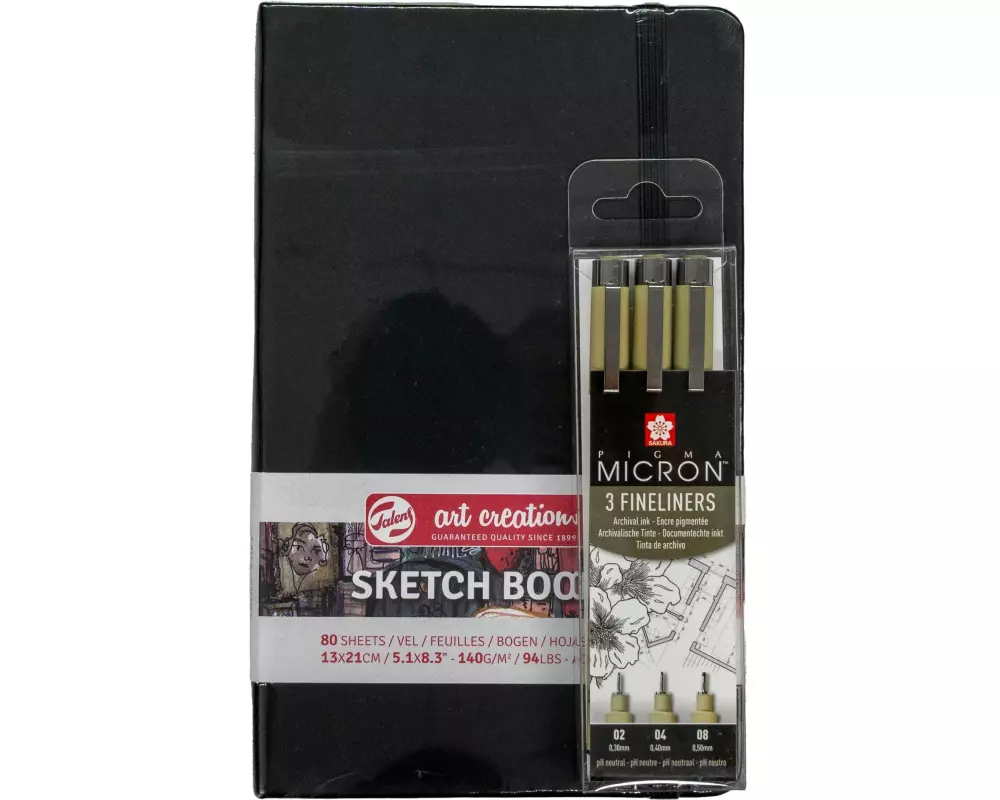 Talens Zeichenblock Set Best Basics 13 x 21 cm