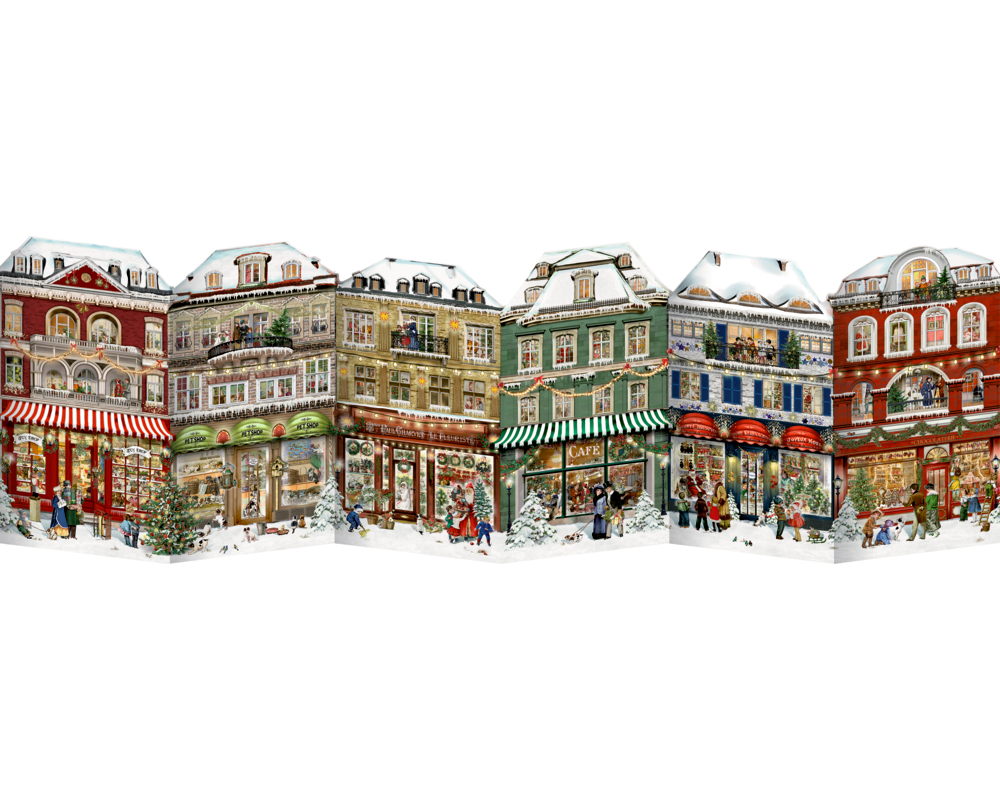 COPPENRATH Aufstell-Adventskalender 72505 Weihnachtslädchen-Leporello