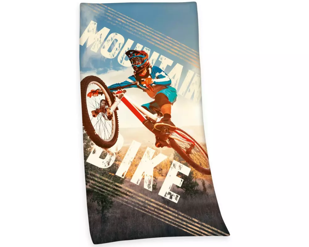 Herding Duschtuch Mountainbike 75 x 150 cm, Mehrfarbig