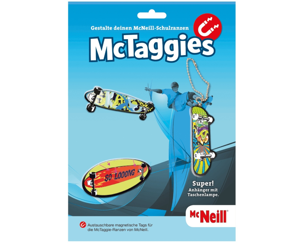 MCNEILL Magneti-Set SKATEBOARD 3460800002 3 Stück