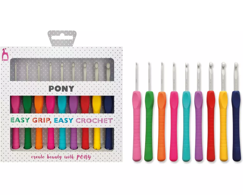 Pony Häkelnadel 9 Stück