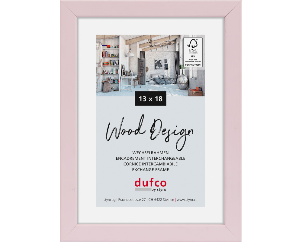 DUFCO Bilderrahmen Hay 13x18cm 1610.81081 hellrosa