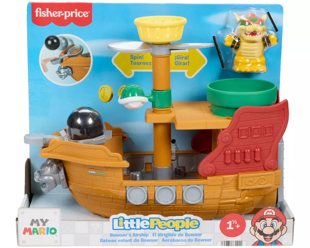 Fisher-Price Beschäftigungsspielzeug My Mario Bowser-Luftschiff