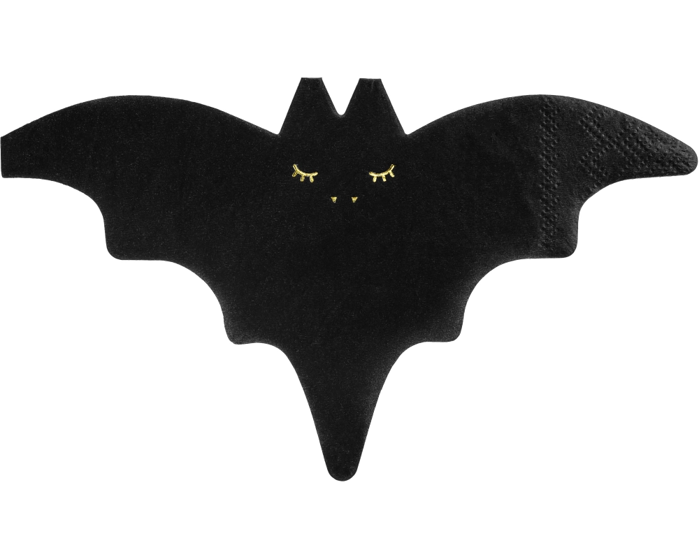 PARTYDECO Servietten 16x9cm SPK6 Fledermaus 20 Stück