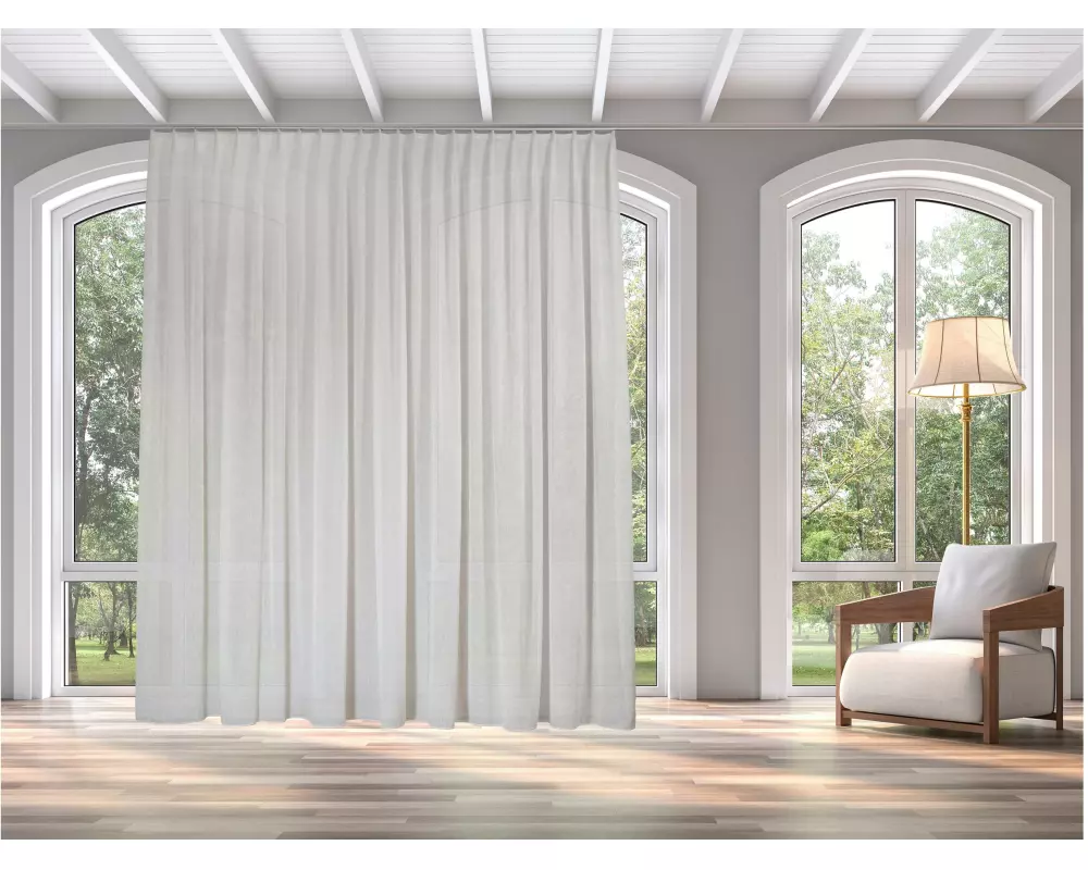 Casa Leon Outdoor-Fertigvorhang Ivoire, 140 x 245 cm mit Faltenband