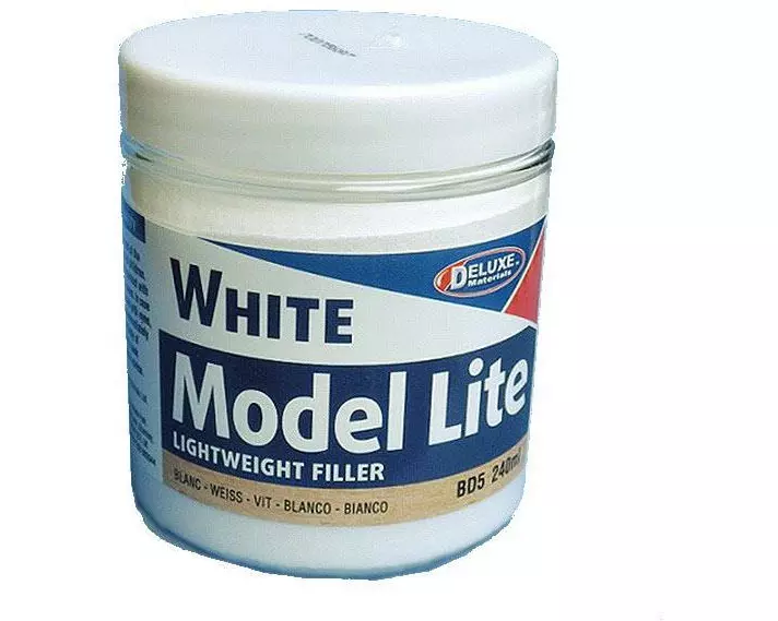 Deluxe Materials Spachtelmasse Model Lite Weiss, 240 ml