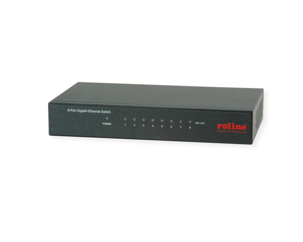 ROLINE Gigabit Ethernet Switch, 8 Ports