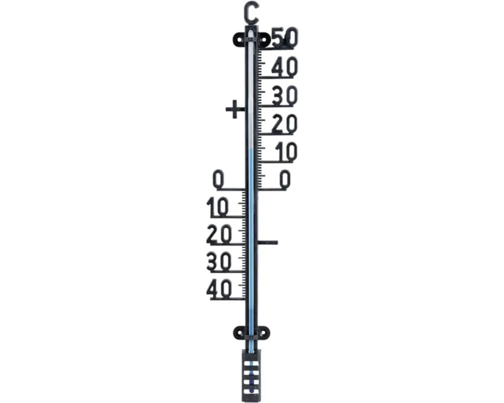 Esschert Design Wandthermometer Kunststoff Schwarz 41.4 cm