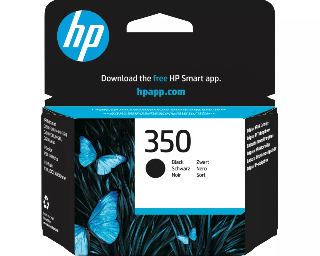 HP 350 Schwarz Original Tintenpatrone