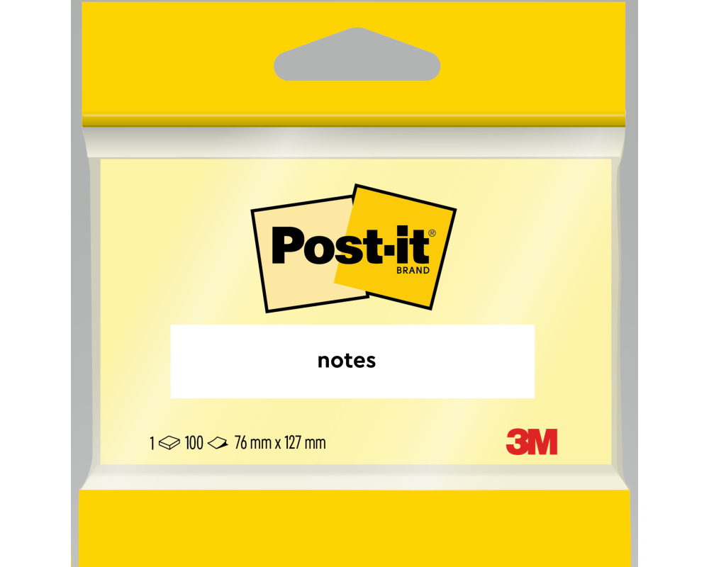 POST-IT Super Sticky Notes 76x127mm 6830 gelb 75 Blatt