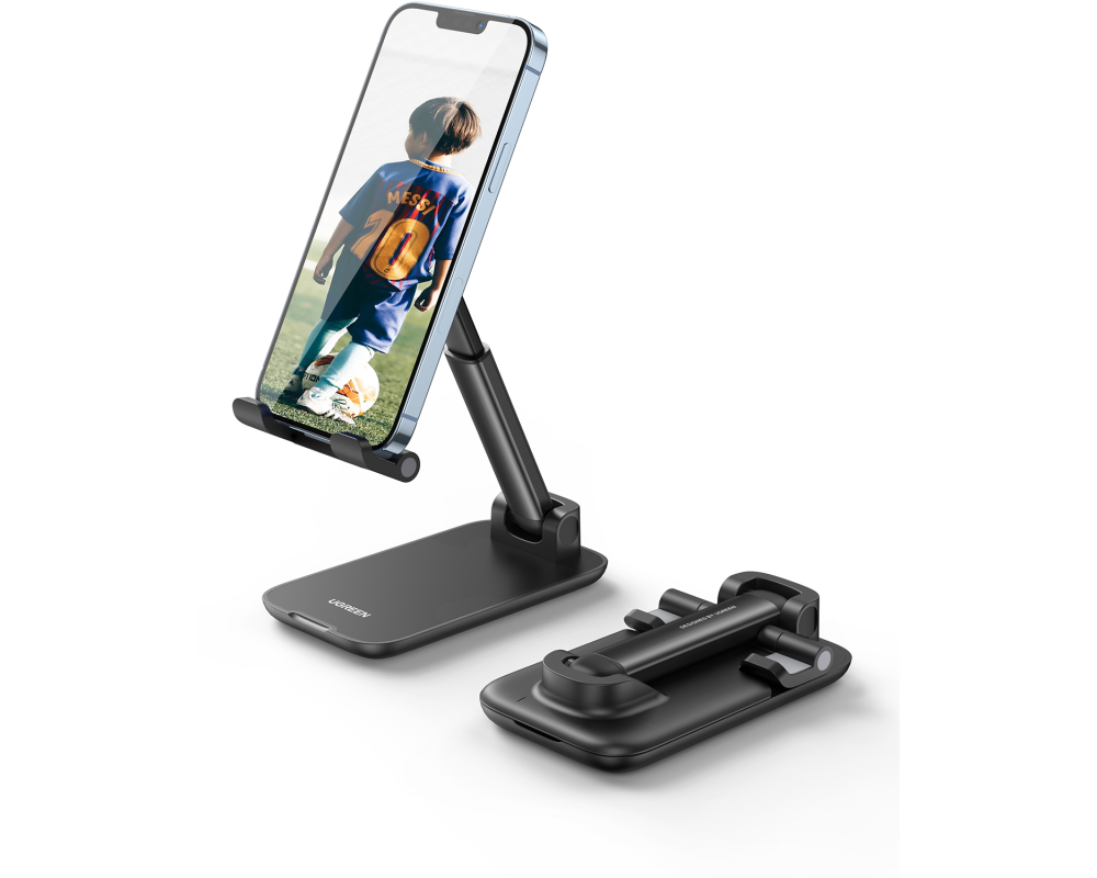 UGREEN Multiangle Phone Desktop 20435 Stand, Foldable, Black