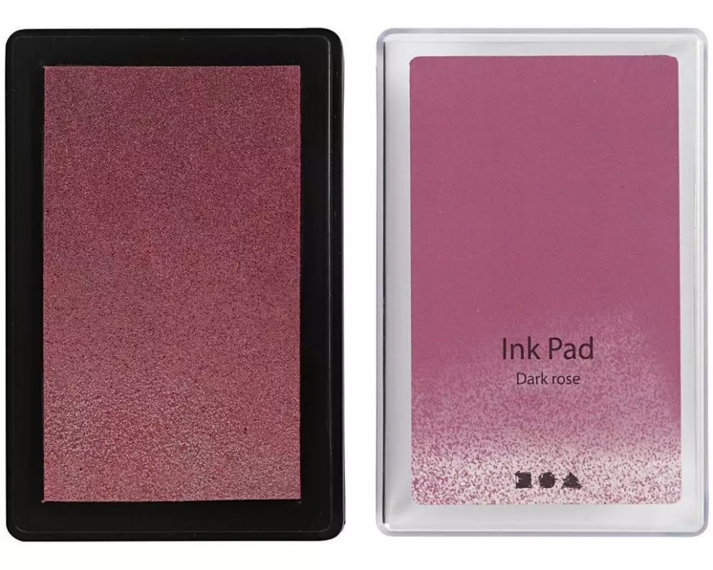 Creativ Company Stempelkissen Ink Pad, 9 x 6 x 2 cm Dunkelrosa