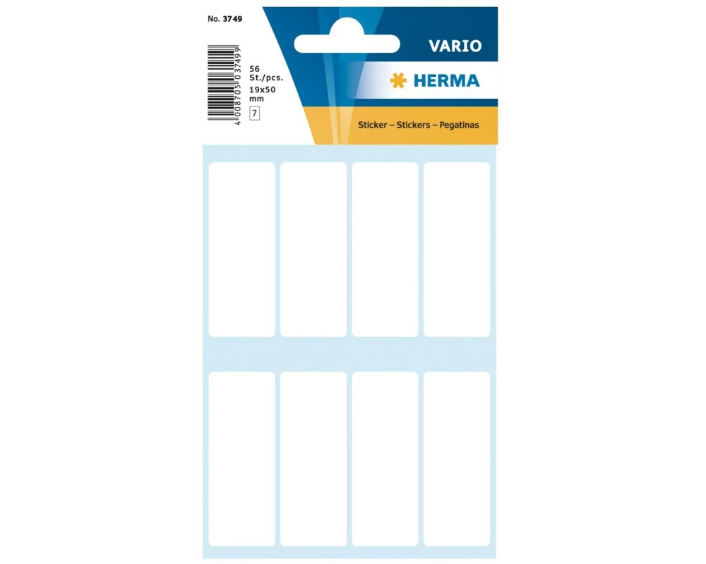 Herma Stickers Vielzweck-Etiketten 1.9 x 5 cm, 56 Etiketten