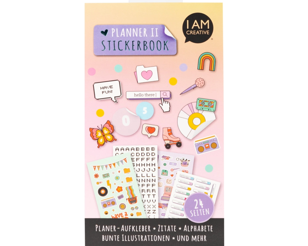 I AM CREATIVE Stickerbook 4087.582 Planner II 24 Blatt
