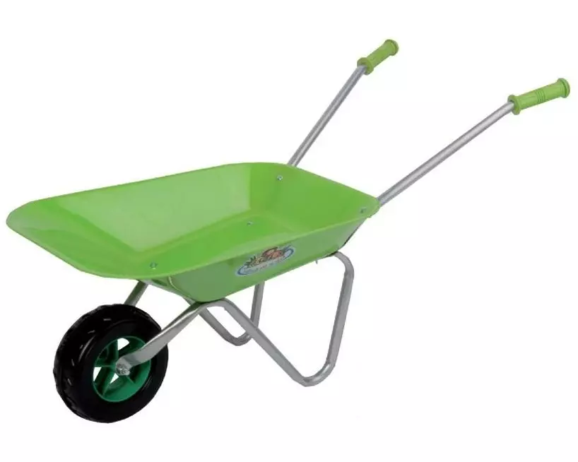 Esschert Design Kinderschubkarre Grün Metall 6.5 L