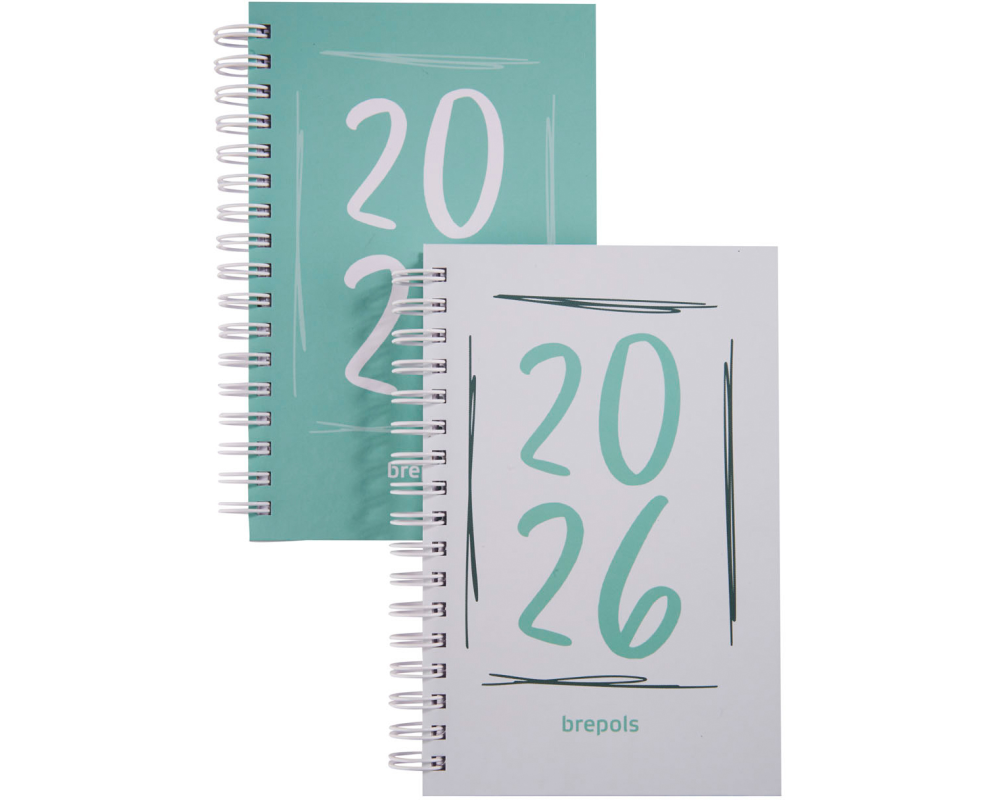 BREPOLS Agenda Pocket Doodle Dash 2026 0.767.0785 1W/2S ass. 10x15cm